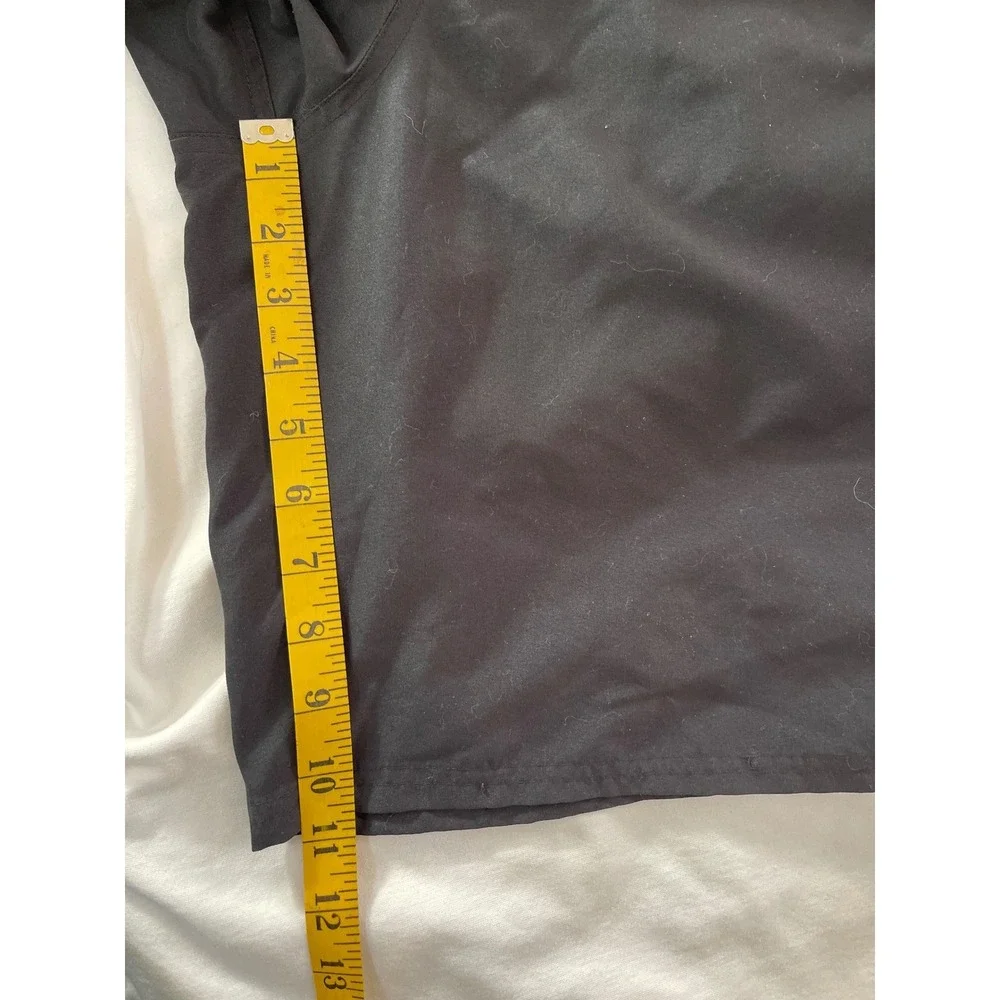 Nike Mens XL Swim‎ Trunks Black Blue Green Striped Drawstring Elastic Waist pool
